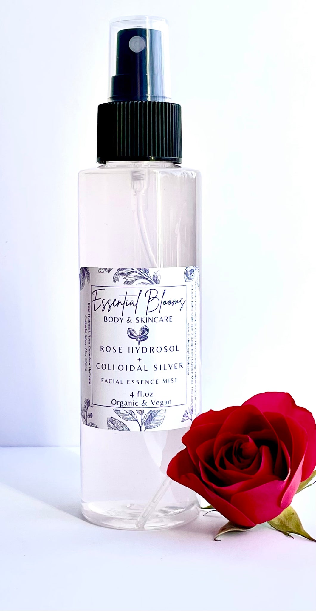 Essential Blooms Rose Hydrosol and Colloidal Silver Mist
